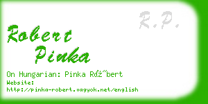 robert pinka business card